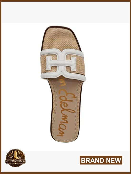 Buy Sam Edelman Women Sam Edelman Irina Slide Sandals with Double-E Logo, Slip-On